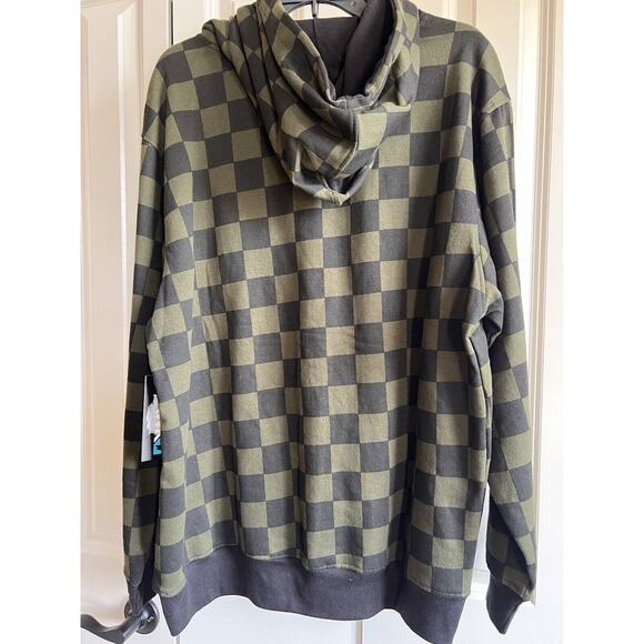 Tony Hawk Checkered Green/Black Hoodie Mens XL - Picture 10 of 12